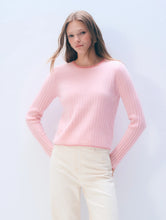 Load image into Gallery viewer, perfectwhitetee Reverse Fleece Shrunken Crew Neck-Sugar Pink
