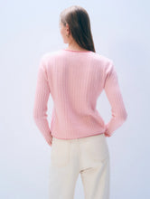 Load image into Gallery viewer, perfectwhitetee Reverse Fleece Shrunken Crew Neck-Sugar Pink