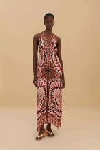Load image into Gallery viewer, Farm Rio Pineapple Jewelry Midi Dress