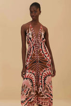 Load image into Gallery viewer, Farm Rio Pineapple Jewelry Midi Dress