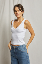 Load image into Gallery viewer, Perfect White Tee - Blondie V-Neck