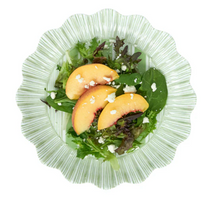 Load image into Gallery viewer, Juliska- Cabana Stripe Melamine Salad Plate Set/4 - Seagrass