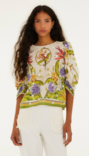 Load image into Gallery viewer, Farm Rio Tropical Scarf Sand Green Blouse