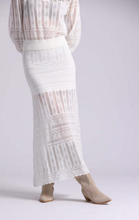 Load image into Gallery viewer, Minnie Rose Cotton Blend Lace Maxi Skirt