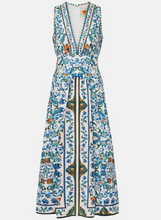 Load image into Gallery viewer, Farm Rio- Flora Tile Off-White Midi Dress