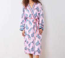Load image into Gallery viewer, Printfresh- Eco Satin Robe in Tiger Queen