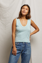Load image into Gallery viewer, Perfect White Tee - Rib Scoop Tank
