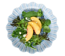 Load image into Gallery viewer, Juliska- Cabana Stripe Melamine Salad Plate Set/4 - Ocean