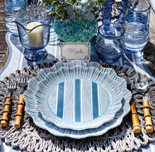 Load image into Gallery viewer, Juliska- Cabana Stripe Melamine Dinner Plate Set/4 - Ocean