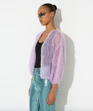Load image into Gallery viewer, Maiami- Purple Light Bomber Cardigan
