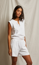 Load image into Gallery viewer, Perfect White Tee- Sloane Terry Tank Top