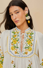 Load image into Gallery viewer, Farm Rio- Sicily Off-White Mini Dress