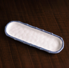 Load image into Gallery viewer, Beatriz Ball- VIDA Bamboo Baguette Platter (Blue & White)