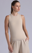 Load image into Gallery viewer, Minnie Rose Viscose Crew Tank-Brown Sugar