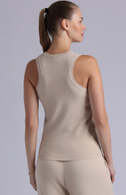 Load image into Gallery viewer, Minnie Rose Viscose Crew Tank-Brown Sugar