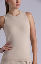 Load image into Gallery viewer, Minnie Rose Viscose Crew Tank-Brown Sugar