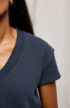 Load image into Gallery viewer, Perfectwhitetee Waffle Vneck Tee