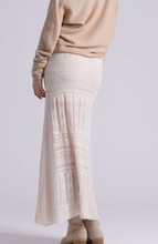 Load image into Gallery viewer, Minnie Rose Cotton Blend Lace Maxi Skirt