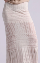 Load image into Gallery viewer, Minnie Rose Cotton Blend Lace Maxi Skirt