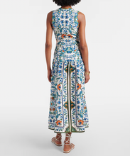 Load image into Gallery viewer, Farm Rio- Flora Tile Off-White Midi Dress