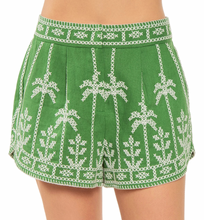 Load image into Gallery viewer, Farm Rio- Bicolor Cross Stitch Embroidered Shorts