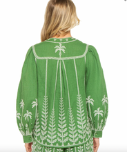 Load image into Gallery viewer, Farm Rio- Bicolor Cross Stitch Embroidered Blouse