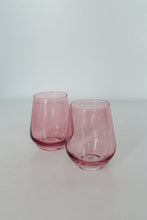 Load image into Gallery viewer, Estelle Colored Glass Stemless Set/2