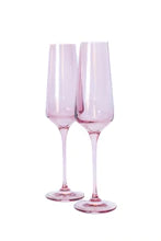 Load image into Gallery viewer, Estelle Colored Glass Champagne Flute Set/2