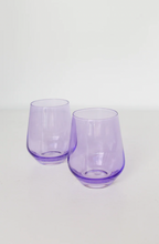 Load image into Gallery viewer, Estelle Colored Glass Stemless Set/2