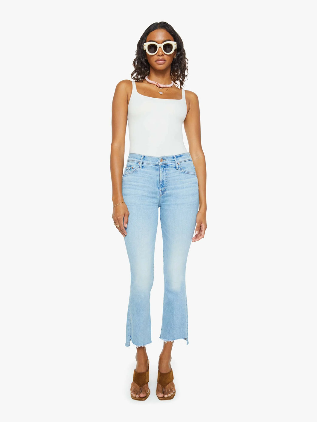 Mother Denim - The Insider Crop Step Fray