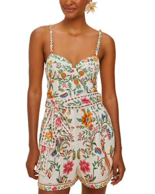 Farm Rio- Delicate Forest off white romper