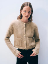 Load image into Gallery viewer, White + Warren - Cashmere Cable Cardigan
