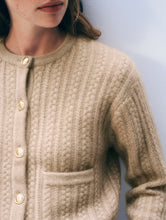 Load image into Gallery viewer, White + Warren - Cashmere Cable Cardigan
