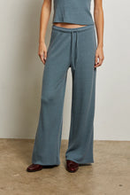Load image into Gallery viewer, Perfect White Tee - Brushed Waffle Drawstring Pant
