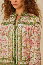 Load image into Gallery viewer, Farm Rio- Off White Palm Dream Blouse
