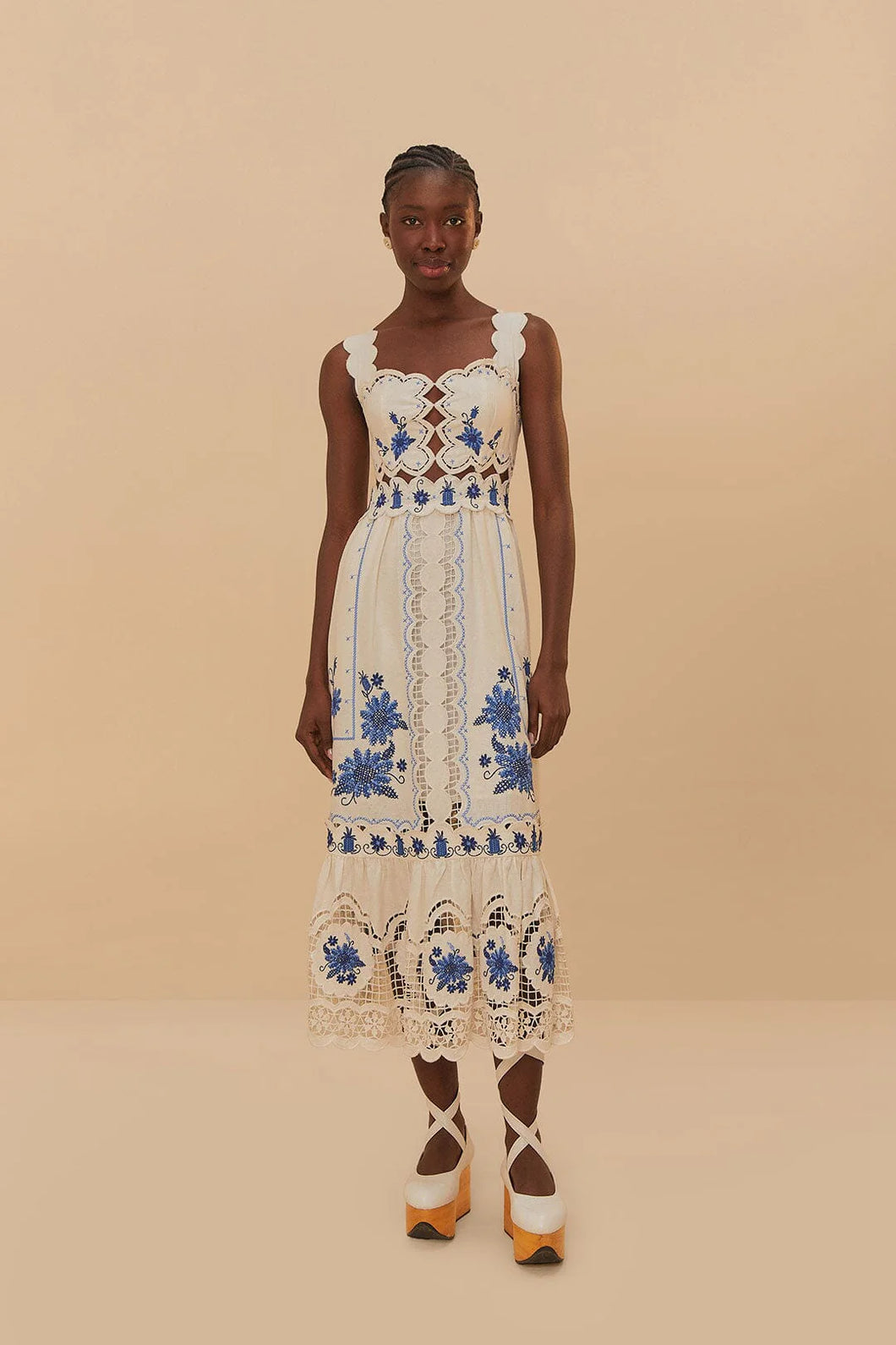 Farm Rio - Richelieu Sunflower Midi Dress