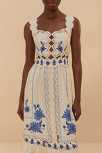 Load image into Gallery viewer, Farm Rio - Richelieu Sunflower Midi Dress
