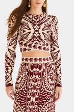 Load image into Gallery viewer, Farm Rio - Pineapple Love Burgundy Knit Top
