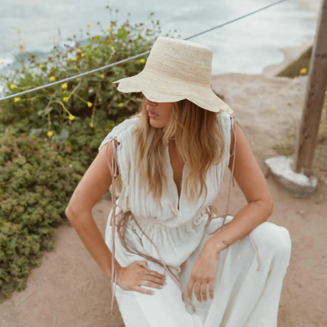 Freya - Scallop Crochet Bucket Hat