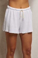 Load image into Gallery viewer, Perfect White Tee - Romy Waffle Shorts
