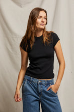 Load image into Gallery viewer, Perfect White Tee- Jude Ribbed Baby Tee
