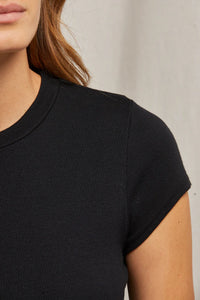 Perfect White Tee- Jude Ribbed Baby Tee