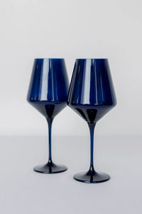 Estelle Colored Glass Stemware Set/2