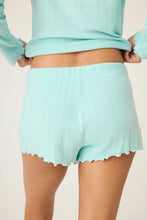 Load image into Gallery viewer, PJ Salvage - Pointelle Essentials Mint Shorts

