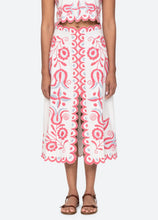 Load image into Gallery viewer, Sea New York- Eevi Embroidered Twill Midi Skirt

