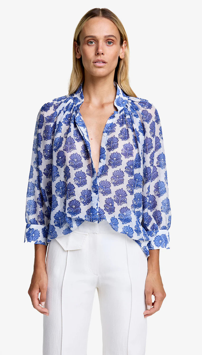 Smythe - Gathered Blouse