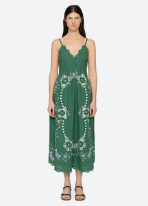 Sea New York- Vesna Embroidery Slip Dress
