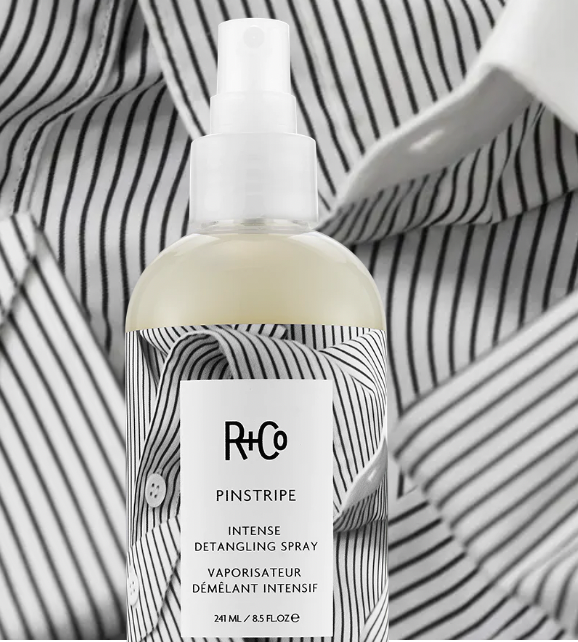 R+Co Pinstripe Detangling Spray