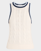 Load image into Gallery viewer, Veronica Beard- Jerrel Cable-Knit Tank Top
