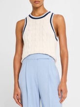 Load image into Gallery viewer, Veronica Beard- Jerrel Cable-Knit Tank Top
